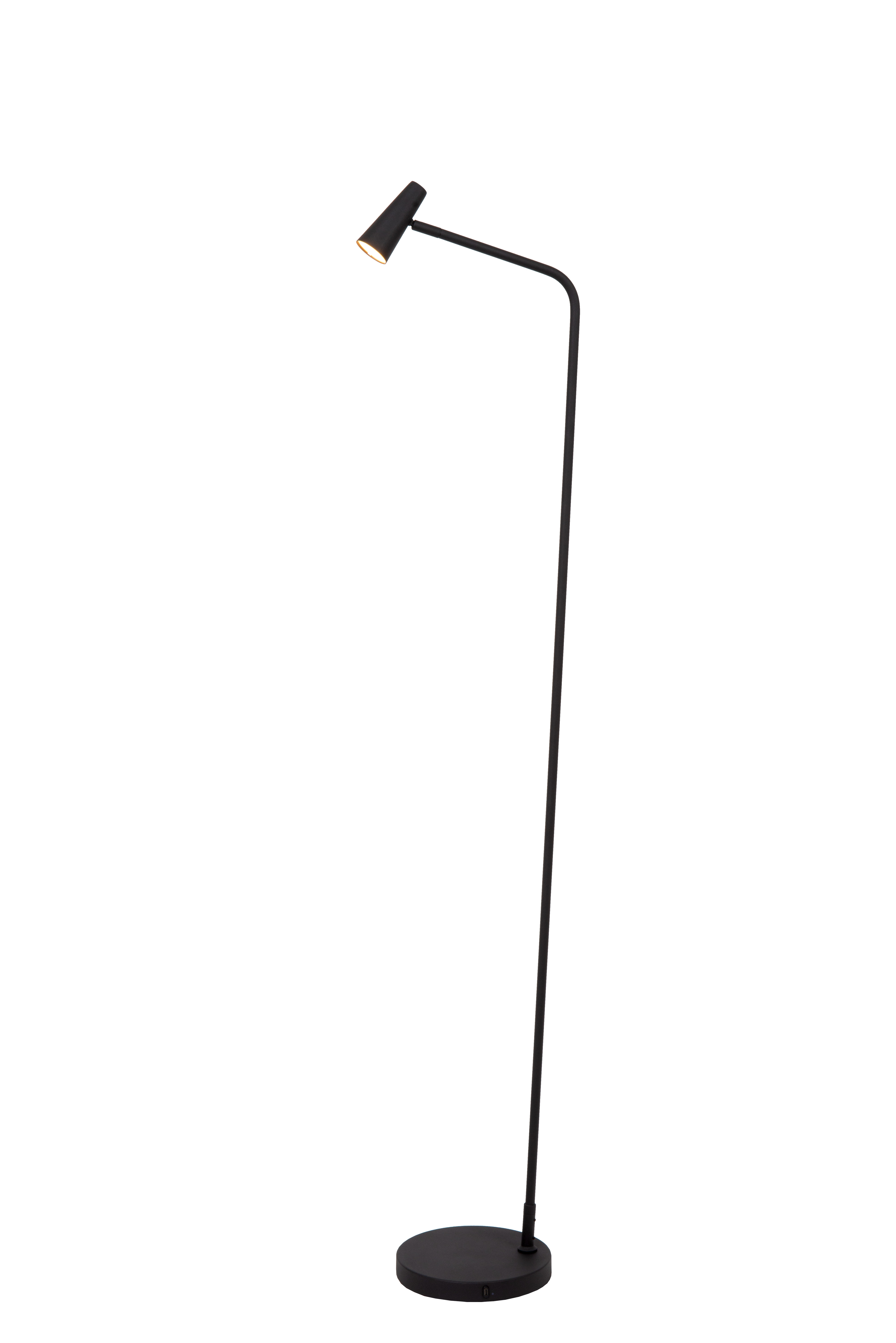 Lucide VIVO - Oplaadbare Tafellamp - Accu/Batterij - 8 cm - LED Dimb. - E27 - 1x1W 2700K - Mat zwart