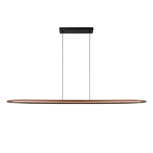 Lucide LANGHOLT - Pendant light - LED - CCT - 1x28W 2200K/4000K - Light wood | Vibes - turned on 2