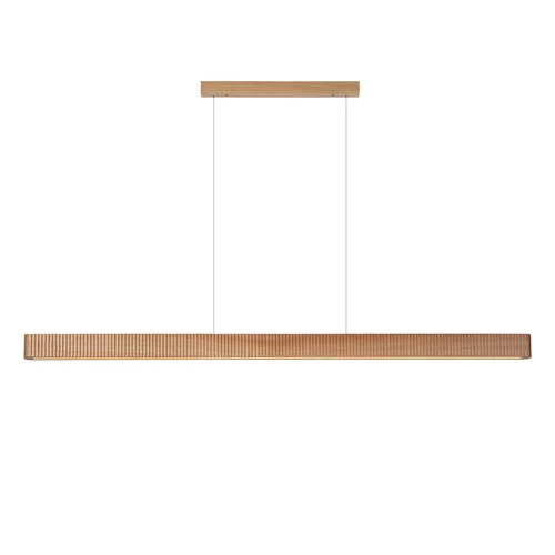 Lucide BANNISTER - Lámpara colgante - LED Regul. - CCT - 1x30W 2200K/3000K - Madera ligera - Vibes - encendido 2