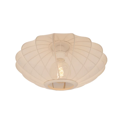 Lucide CORINA - Deckenleuchte - Ø 40 cm - 1xE27 - Beige - eingeschaltet 8