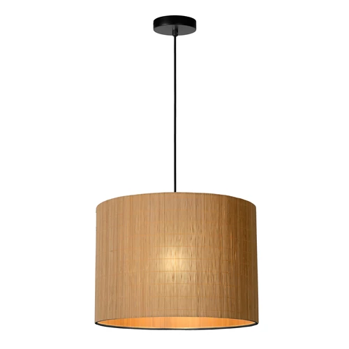 Lucide MAGIUS - Hanglamp - Ø 42 cm - 1xE27 - Naturel - aangezet