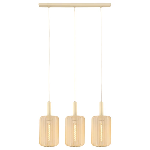 Lucide CORINA - Hanglamp - 3xE27 - Beige - aangezet 8