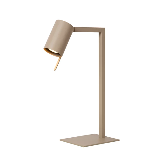 Lucide LESLEY - Lampe de bureau - 1xGU10 - Taupe - allumé 1