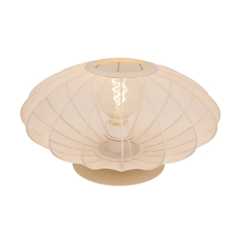 Lucide CORINA - Table lamp - Ø 40 cm - 1xE27 - Cream - turned on 8