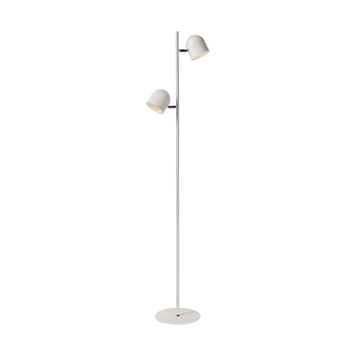 Lucide SKANSKA - Stehlampe - LED 3 StepDim - 2x5W 3000K - Weiß - eingeschaltet 1