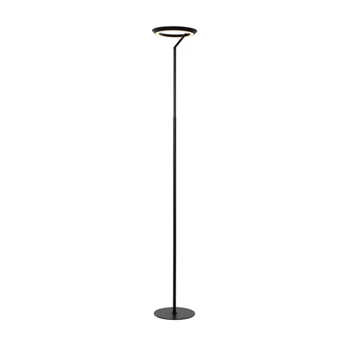 Lucide CELESTE - Floor lamp - Ø 28 cm - LED Dim. - 1x21W 2700K - Black - turned on
