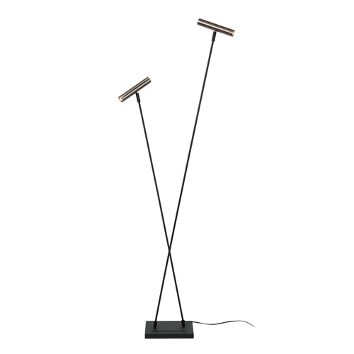 Lucide DUARTE - Floor lamp - 2xG9 - Grey iron | Vibes - turned on 5