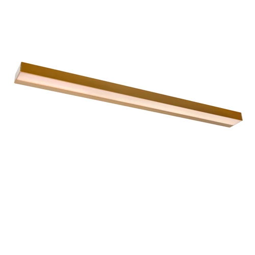Lucide ALEXA - Wandlamp Badkamer - LED - 1x13W 3000K - IP44 - Mat Goud / Messing - aangezet 2