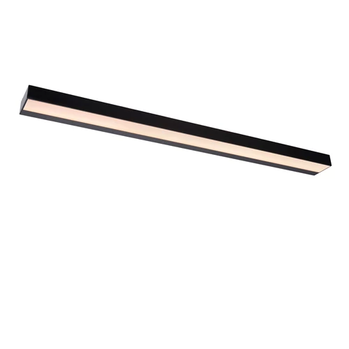 Lucide ALEXA - Lámpara de pared Baño - LED - 1x13W 3000K - IP44 - Negro - encendido