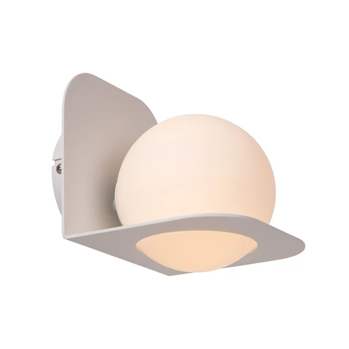 Lucide DAVY - Wandlamp Badkamer - 1xG9 - IP44 - Wit - aangezet 1