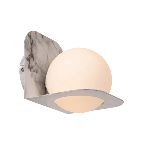 Lucide DAVY - Wandlamp Badkamer - 1xG9 - IP44 - Grijs - aangezet 6