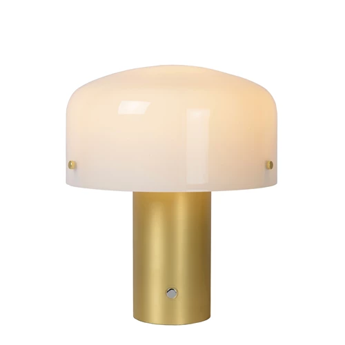 Lucide TIMON - Tafellamp - 1xE27 - Mat Goud / Messing - aangezet 2