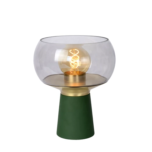 Lucide FARRIS - Lampe de table - 1xE27 - Vert - allumé 3