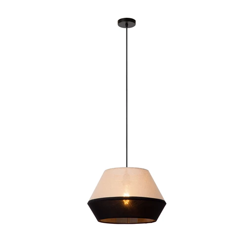 Lucide KALA - Suspension - Ø 40 cm - 1xE27 - Taupe - allumé 3