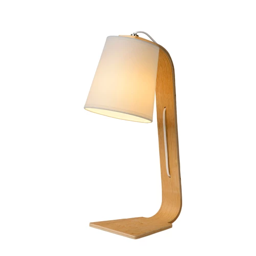 Lucide NORDIC - Tischlampe - 1xE14 - Weiß - eingeschaltet 1