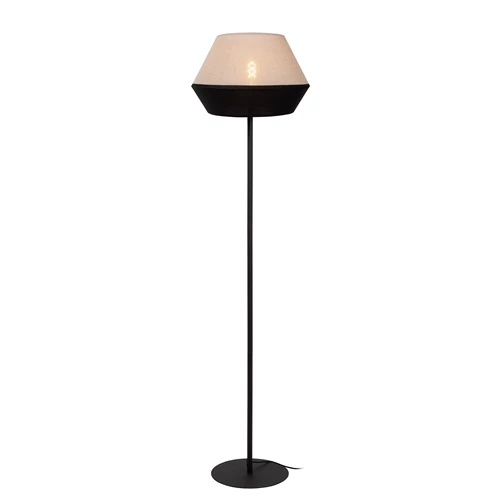Lucide KALA - Vloerlamp - Ø 40 cm - 1xE27 - Taupe - aangezet 3