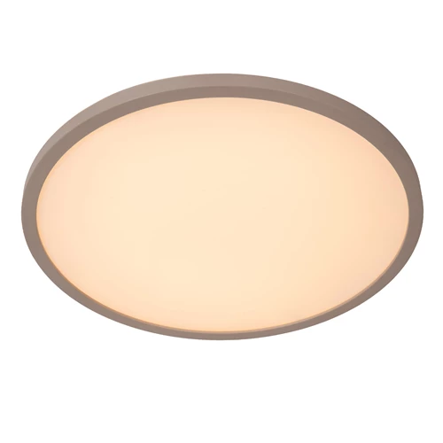 Lucide RINUS - Deckenleuchte Badezimmer - Ø 40 cm - LED - CCT - 1x24W 2200K/3000K - IP44 - Opal - Essential - eingeschaltet 1