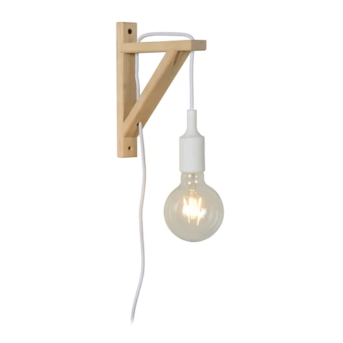 Lucide FIX - Lámpara de pared - 1xE27 - Blanco - encendido 1