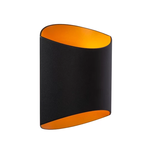 Lucide DILETTA - Wall light - 1xG9 - Black - turned on