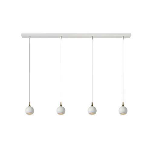 Lucide FAVORI - Suspension - 4xGU10 - Blanc - allumé 1