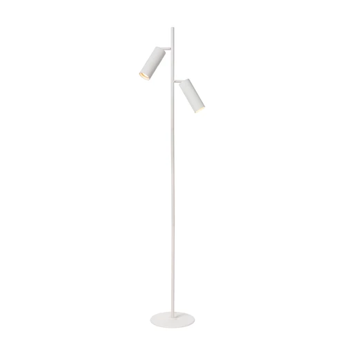 Lucide CLUBS - Vloerlamp - 2xGU10 - Wit - aangezet 1