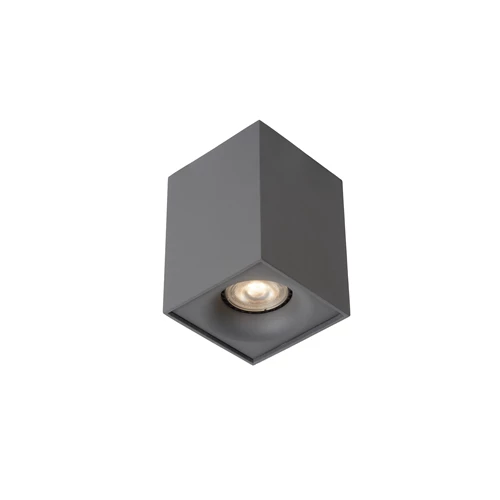 Lucide BENTOO-LED - Deckenstrahler - LED Dim. - GU10 - 1x5W 3000K - Grau - eingeschaltet 6