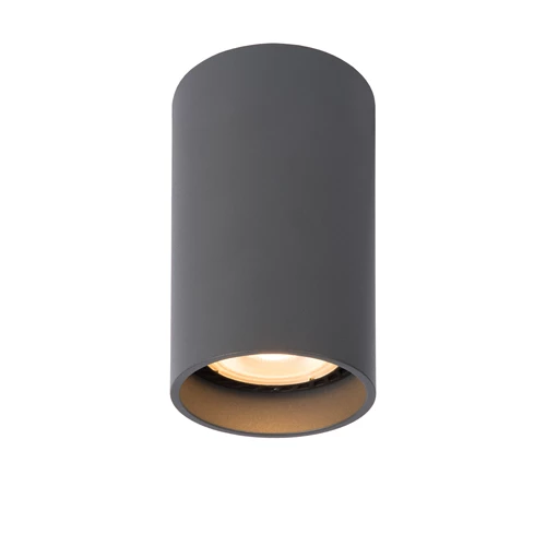 Lucide DELTO - Foco de techo - Ø 5,5 cm - LED Dim to warm - GU10 - 1x5W 2200K/3000K - Gris - encendido 6