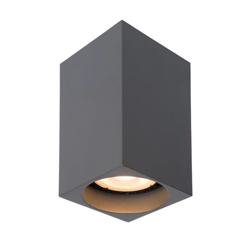 Lucide DELTO - Ceiling spotlight - LED Dim to warm - GU10 - 1x5W 2200K/3000K - Grey - turned on 6