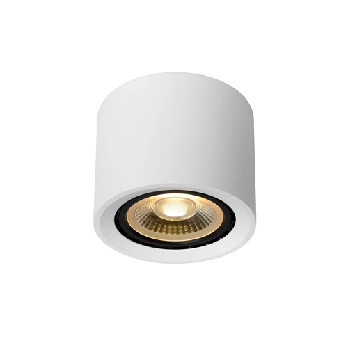 Lucide FEDLER - Deckenstrahler - Ø 12 cm - LED Dim to warm - GU10 (ES111) - 1x12W 2200K/3000K - Weiß - eingeschaltet 1
