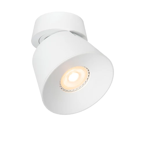 Lucide TRIGONO - Foco de techo - Ø 10,5 cm - 1xGU10 - Blanco - encendido 1