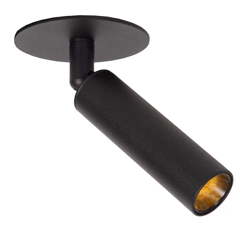Lucide KEONI - Ceiling spotlight - Ø 8 cm - LED - 1xG9 - Black - Essential - turned on