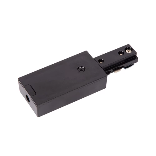 Lucide TRACK Alimentador - Sistema de carril monofásico / Iluminación con rieles - Simple - Negro (Extensión) - encendido