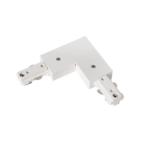 Lucide TRACK Conector en L - Sistema de carril monofásico / Iluminación con rieles - Izquierda - Blanco(Extensión) - encendido 1