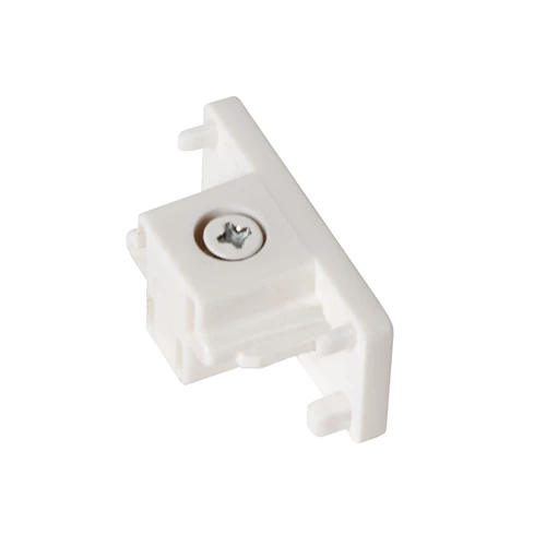 Lucide TRACK Tapa final - Sistema de carril monofásico / Iluminación con rieles - Set de 2 - Blanco(Extensión) - encendido 1