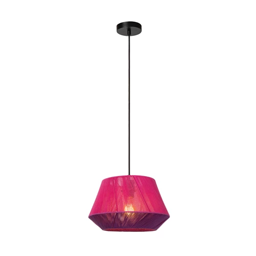 Lucide JESSICA - Pendelleuchten - Ø 30 cm - 1xE27 - Rosa - eingeschaltet 6