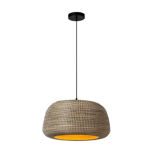 Lucide MADUKA - Hanglamp - 1xE27 - Bruin | Premium - aangezet 3