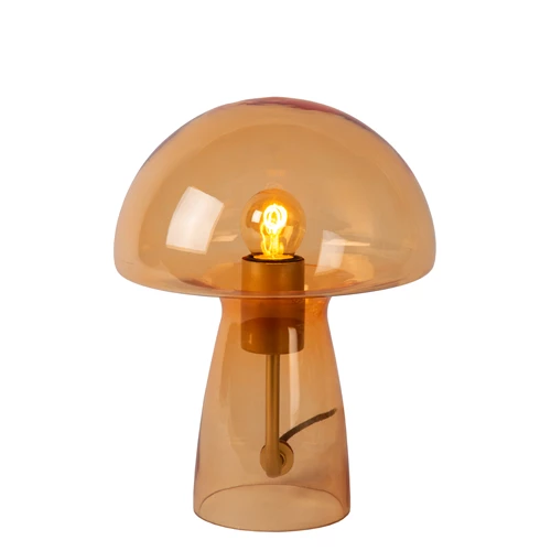 Lucide FUNGO - Table lamp - 1xE27 - Orange - turned on 3