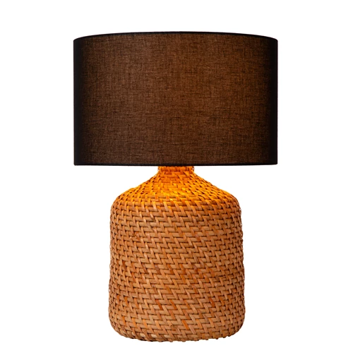Lucide ARRAH - Tafellamp - Ø 35 cm - 1xE27 - Naturel | Premium - aangezet 3