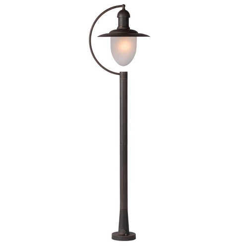 Lucide ARUBA - Mastleuchte - Ø 25 cm - 1xE27 - IP44 - Rostfarbe - eingeschaltet 7