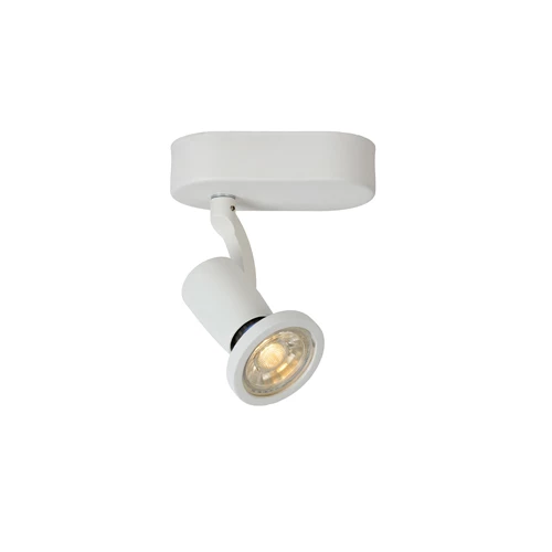 Lucide JASTER-LED - Ceiling spotlight - LED - GU10 - 1x5W 2700K - White - turned on 1