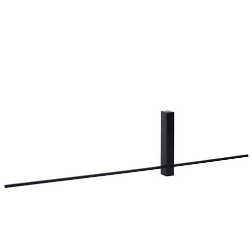 Lucide SEGIN - Wandlamp - LED - 1x10W 2700K - Zwart - aangezet