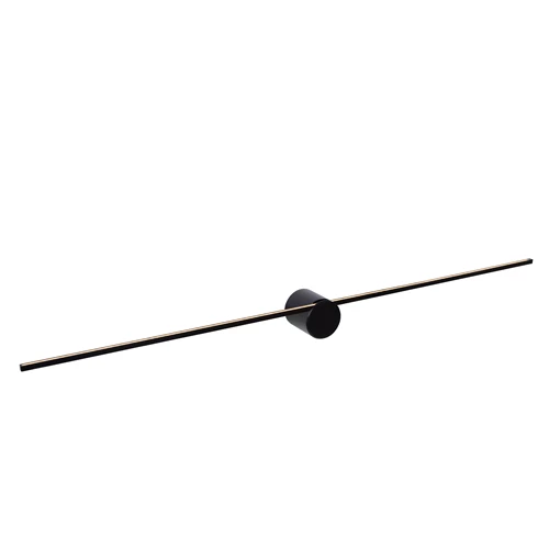 Lucide MIZAR - Wandlamp Badkamer - LED - 1x11W 2700K - IP44 - Zwart - aangezet