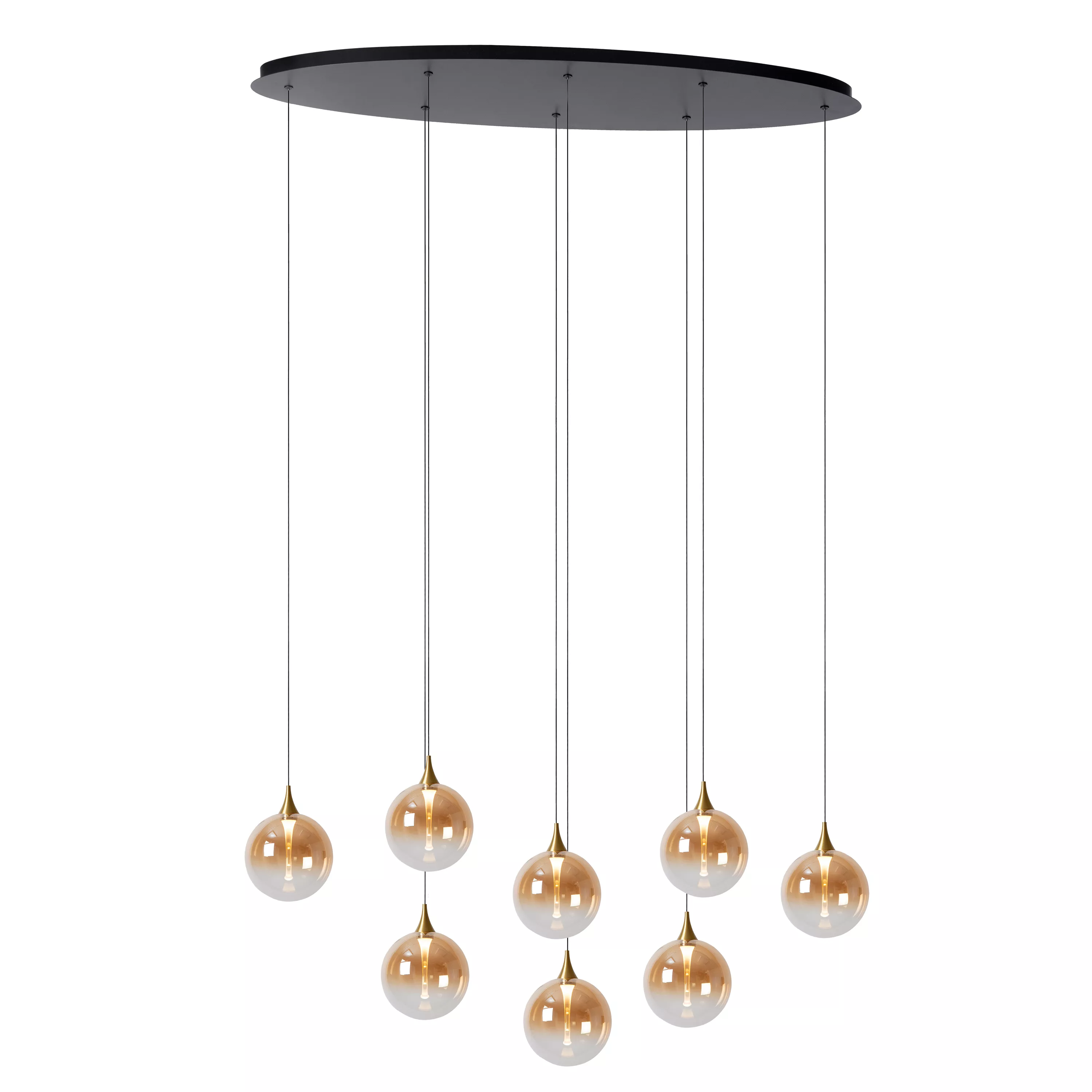 Lucide GISELA - Pendant light - LED Dim. - 8x3,9W 2700K - Amber | Premium