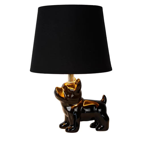 Lucide EXTRAVAGANZA SIR WINSTON - Tischlampe - 1xE14 - Schwarz - eingeschaltet