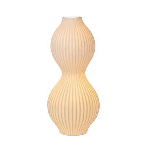 Lucide MOMORO - Table lamp - 1xE14 - White - turned on 1