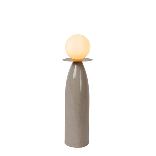 Lucide FIGARO - Tafellamp - Ø 12 cm, H 45cm - 1xG9 - Grijs - aangezet 6