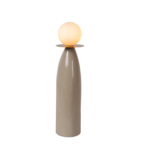 Lucide FIGARO - Tafellamp - Ø 12 cm, H 48 cm - 1xG9 - Grijs - aangezet 6