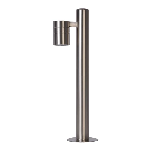 Lucide ARNE-LED - Pollerleuchte - Ø 6,3 cm - LED - GU10 - 1x5W 2700K - IP44 - Chrom Matt - eingeschaltet 2