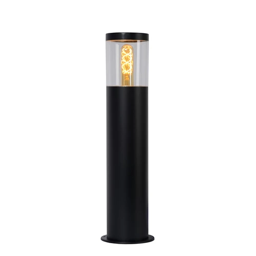 Lucide FEDOR - Borne extérieur - 1xE27 - IP44 - Noir - allumé
