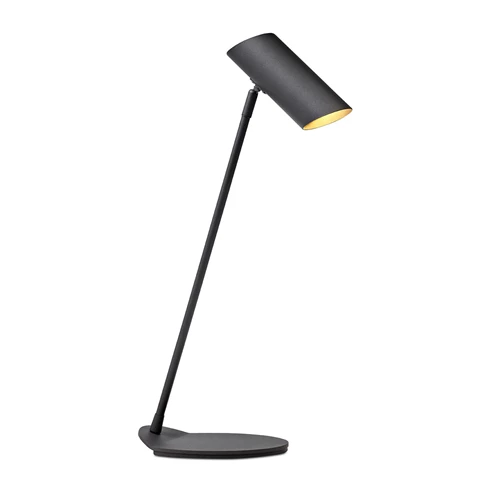 Lucide HESTER - Bureaulamp - 1xGU10 - Antraciet - aangezet